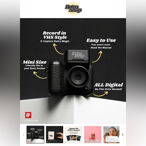 Mini Retro Camera - Picture 2 of 3